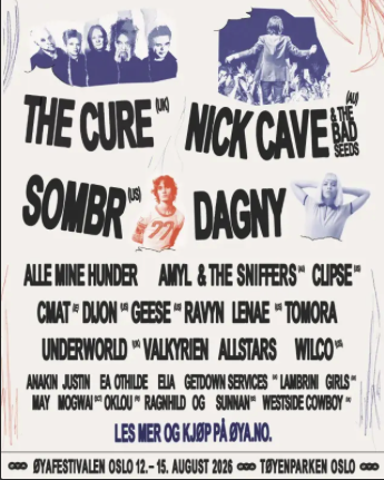 Upcoming concert: Øyafestivalen